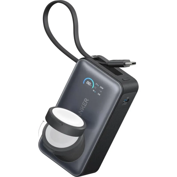 Anker MagGo Power Bank (10K, 35W, For Apple Watch) – A1657H11 – Black