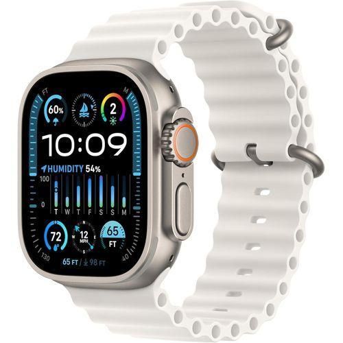 Ultra Style Smartwatch with White Ocean Band - Fitness Tracker & Bluetooth Calling