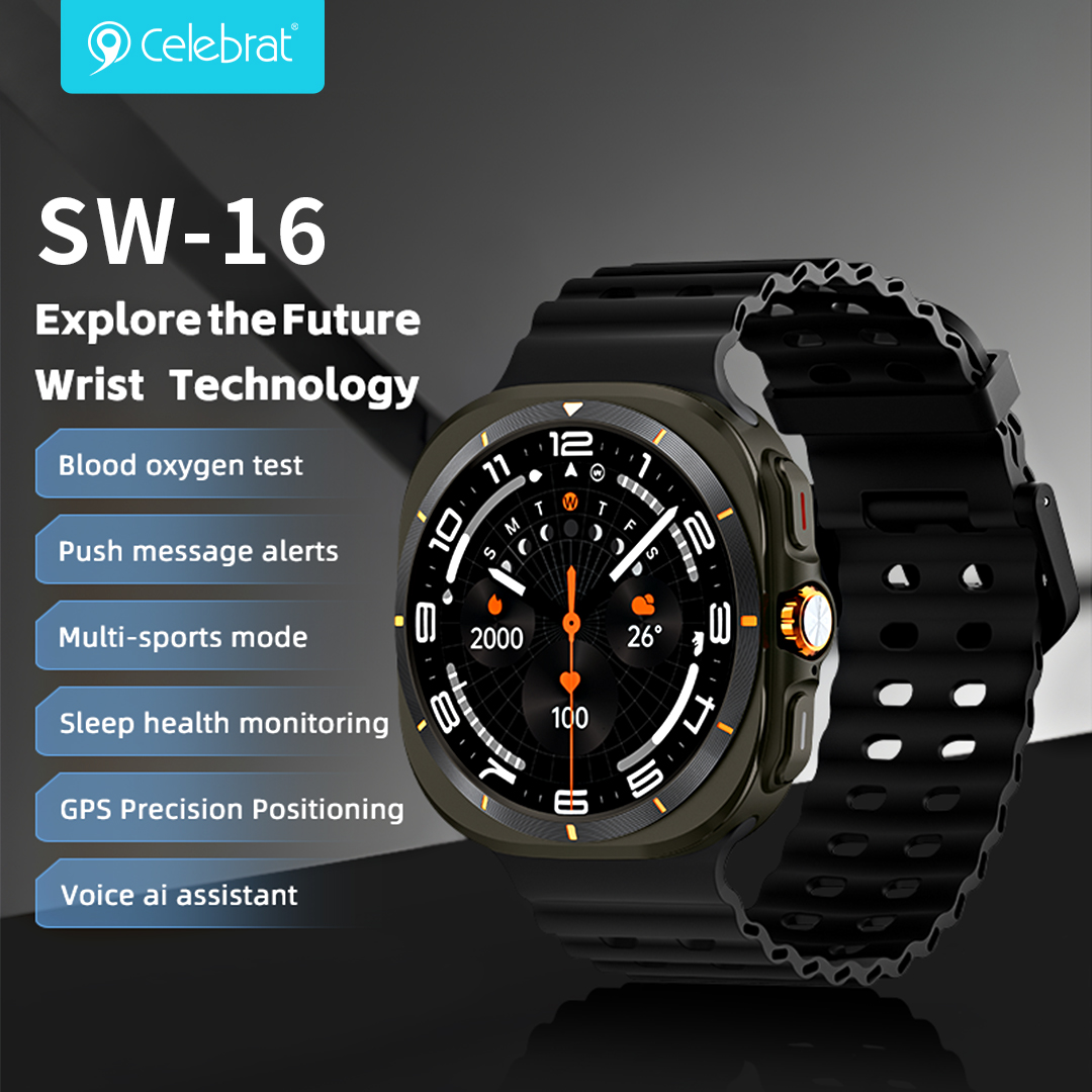 Celebrat SW-16 Smartwatch – 1.52 HD Screen, Heart Rate, SpO2 & Fitness Tracker