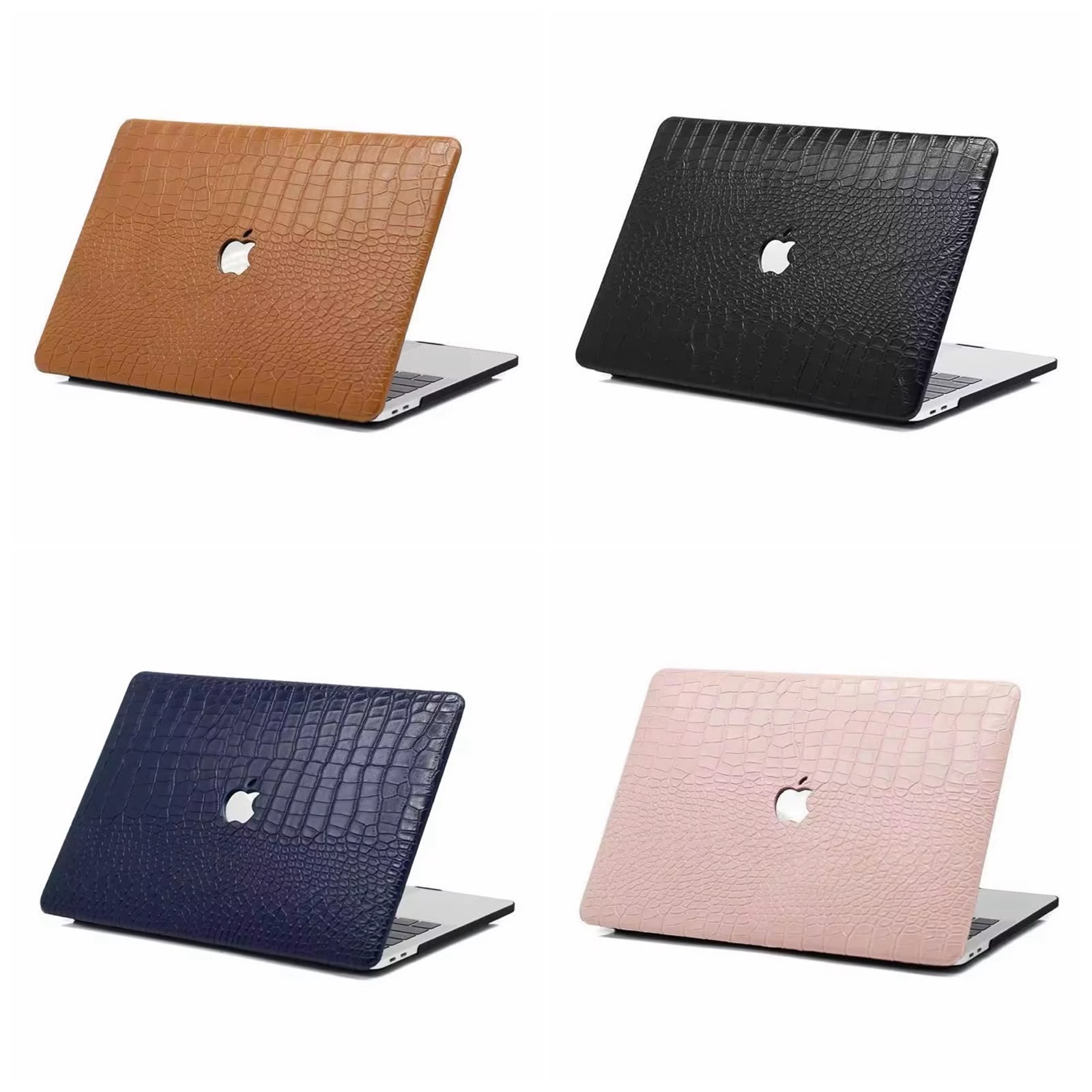 Crocodile Leather Grain Hard Shell Case for MacBook (Air & Pro)