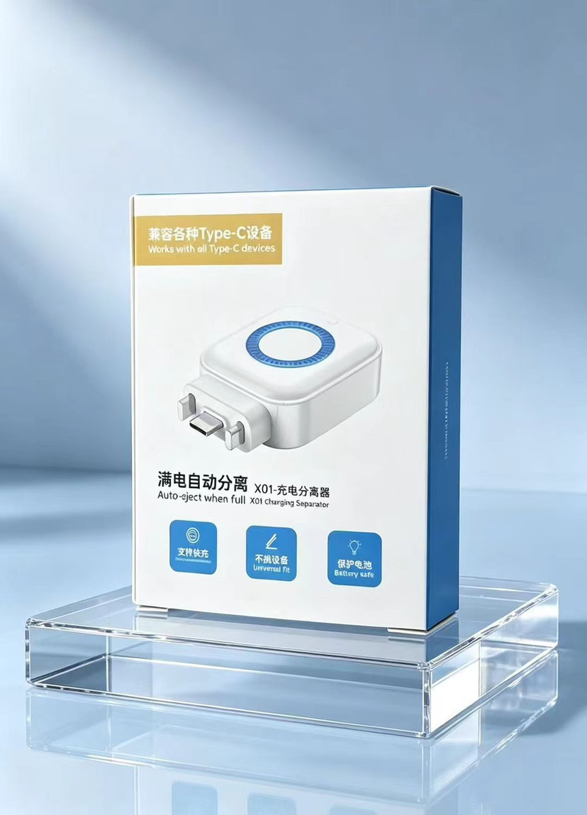 X01 Auto-Eject Charging Separator (Type-C Battery Disconnector Adapter)