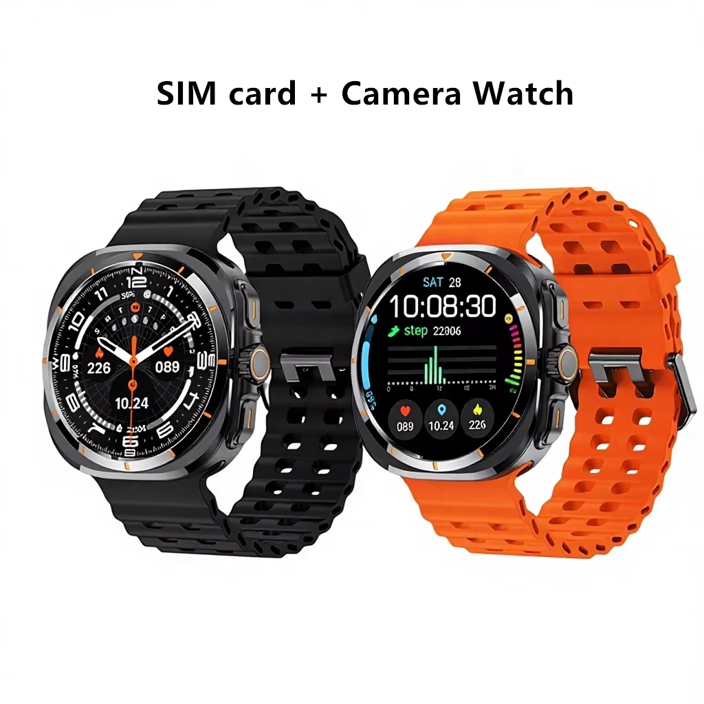 Ultra-Style 4G SIM Card Smartwatch with Side Camera & HD IPS Display