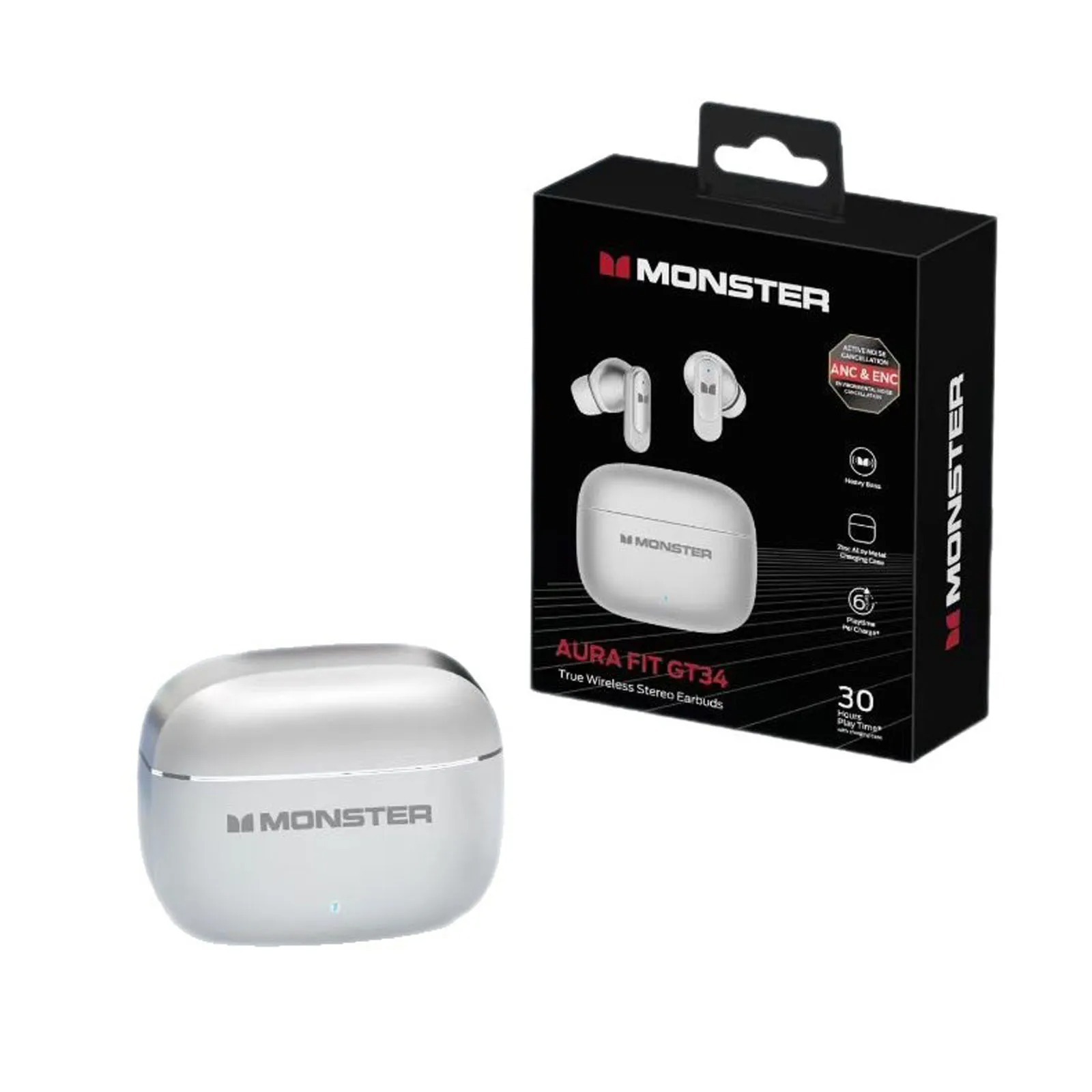 Monster Aura Fit GT34 True Wireless Stereo Earbuds